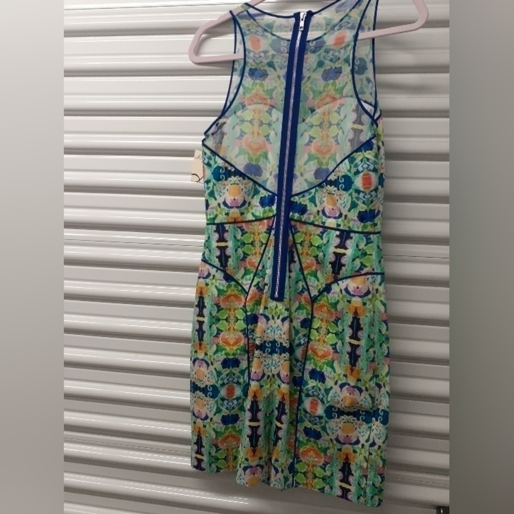 Milly Multicolored Sleeveless Dress  Size 10 - Picture 2 of 4